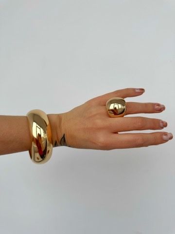 Набір прикрас Tierra Luna "Liquid Gold Bracelet & Ring Set" (браслет та каблучка)
