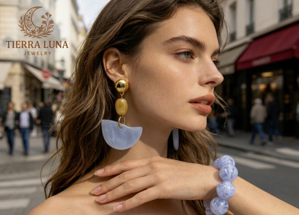 Набір прикрас Tierra Luna "Celestial Breeze Set" (браслет та сережки)