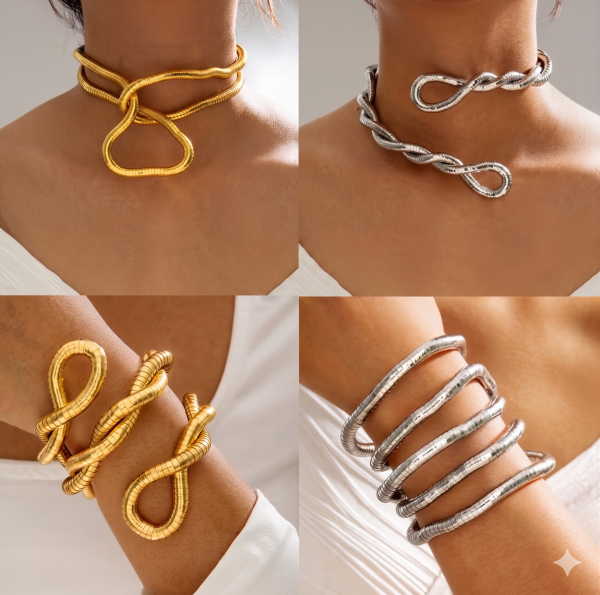 Намисто-браслет Tierra Luna "Silver Infinity Transform Link" (2 в 1: намисто та браслет)
