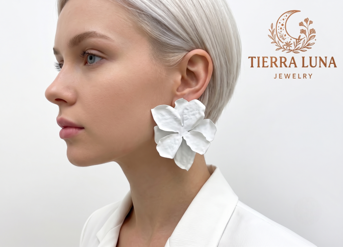 Сережки Tierra Luna “Matte Magnolia”