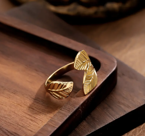 Каблучка Tierra Luna "Golden Nature Ring"