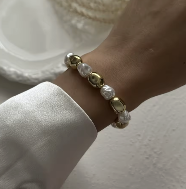 Браслет Tierra Luna “Golden White Pearl”