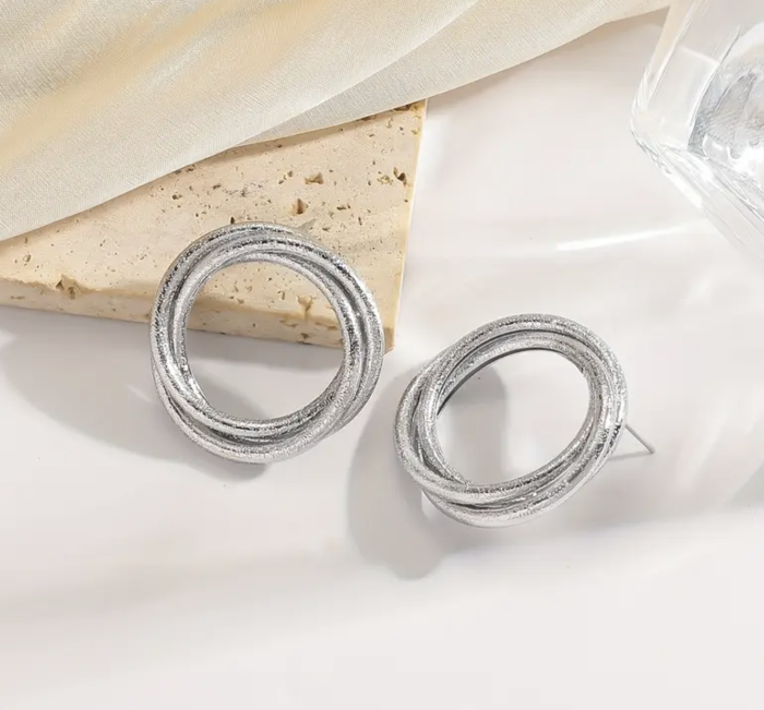 Сережки Tierra Luna “Silver Luna Hoop”