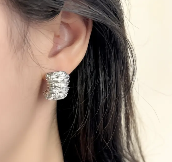 Сережки Tierra Luna “Wrapped Silver Shine”
