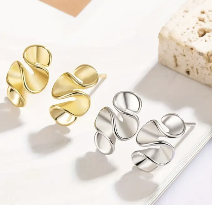 Сережки Tierra Luna “Gold Fluid Fold”