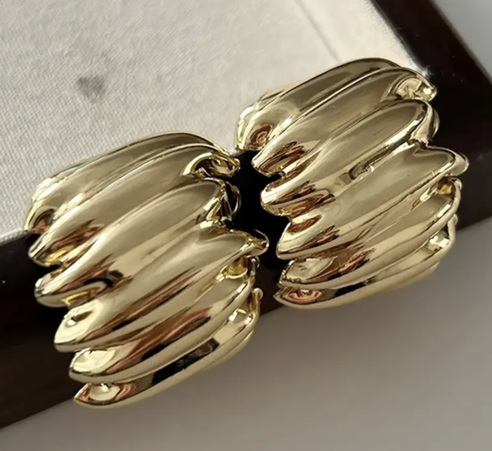 Сережки Tierra Luna “Gold Chunky Ripple”