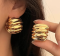 Сережки Tierra Luna “Gold Chunky Ripple”