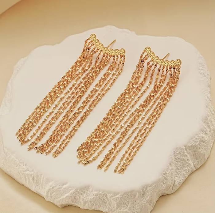Сережки Tierra Luna “Glam Fringe Dangle”