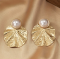 Сережки Tierra Luna “Leaf with a Pearl”