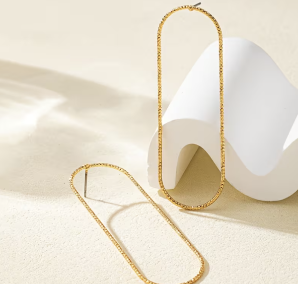 Сережки Tierra Luna “Long Rectangle Hoop”