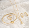 Набір прикрас Tierra Luna "Organic Wave Jewelry Set" (намисто, браслет, каблучка та сережки)