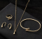 Набір прикрас Tierra Luna "Organic Wave Jewelry Set" (намисто, браслет, каблучка та сережки)
