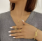 Набір прикрас Tierra Luna "Organic Wave Jewelry Set" (намисто, браслет, каблучка та сережки)
