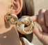 Сережки Tierra Luna “Golden Big Knot”