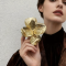 Брошка Tierra Luna "Abstract Gold Flower"