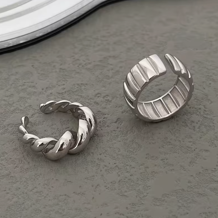 Каблучки Tierra Luna "Twisted Ridge Silver Ring Set"