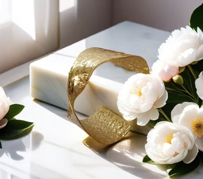 Браслет Tierra Luna "Floral Texture Gold"