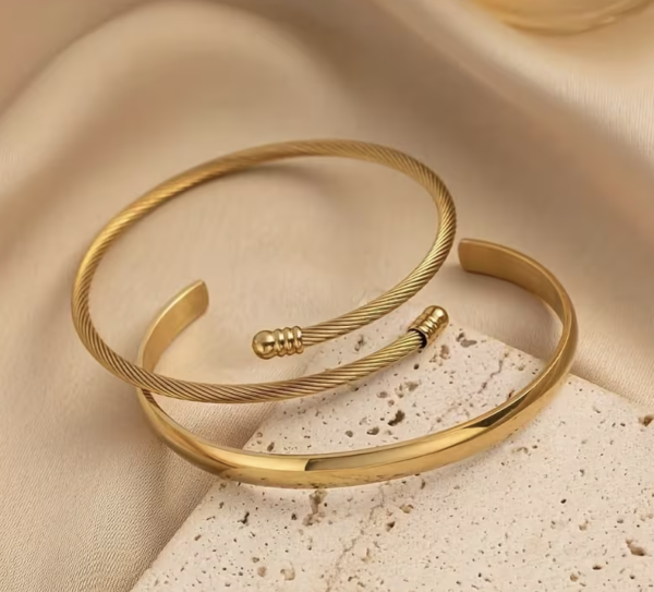 Браслет Tierra Luna "Triple Line Gold" (2 шт)