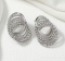 Сережки Tierra Luna "Silver Circular Rope"