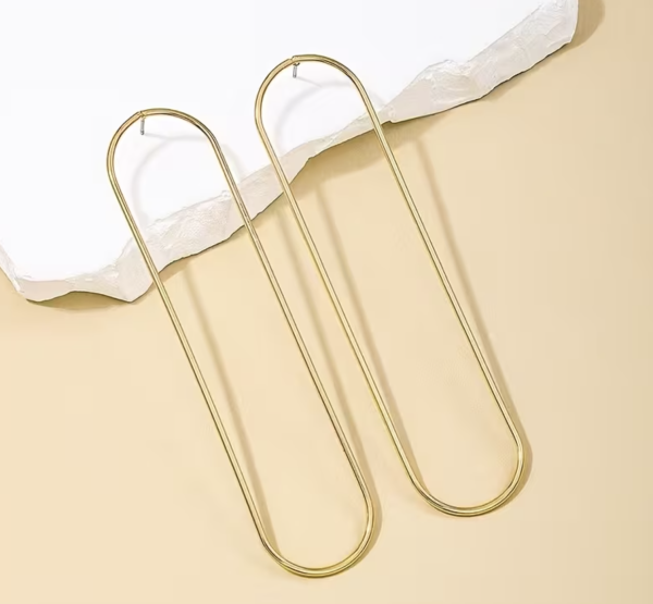 Сережки Tierra Luna "Gold Huge Ovals"