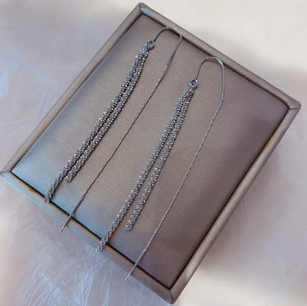Сережки Tierra Luna “Silver Shiny Chain”
