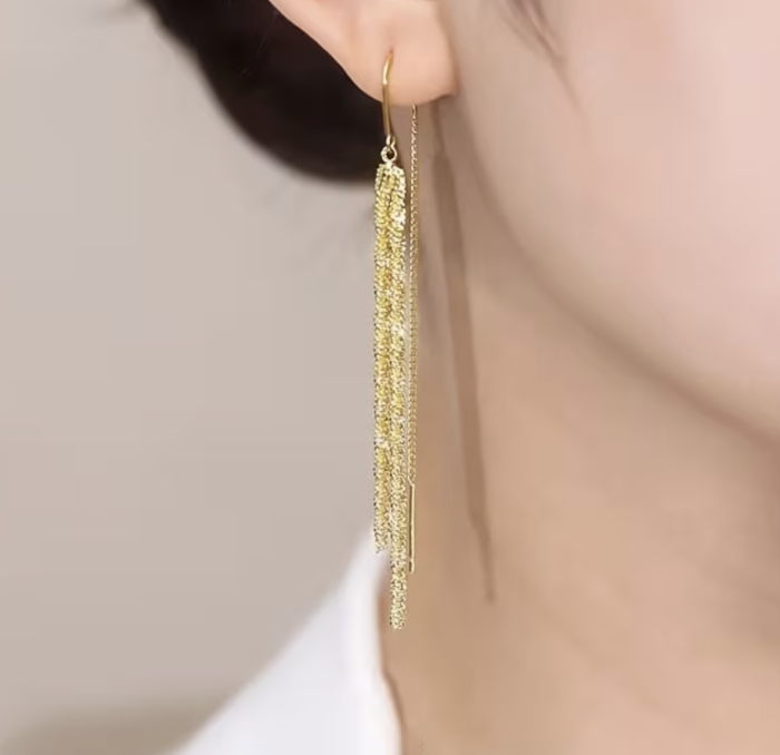 Сережки Tierra Luna “Gold Shiny Chain”