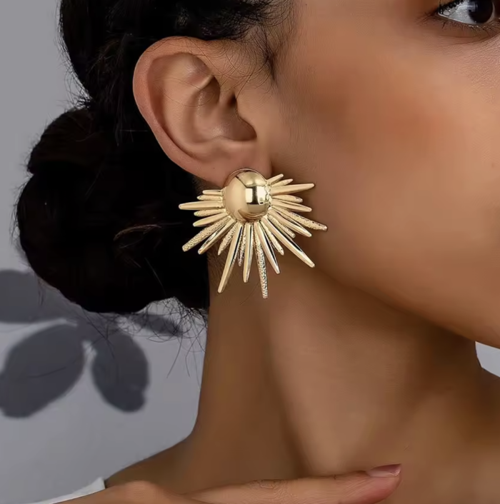 Сережки Tierra Luna "Gold Colorful Sun"