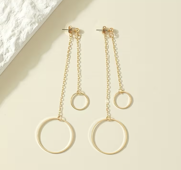 Сережки Tierra Luna "Gold Vertical Grace"