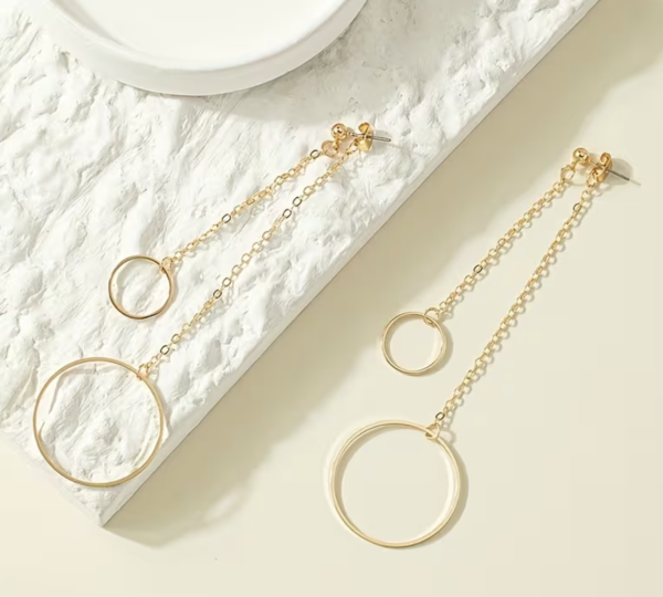 Сережки Tierra Luna "Gold Vertical Grace"