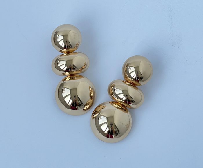 Сережки Tierra Luna “Golden Sphere Cascade”