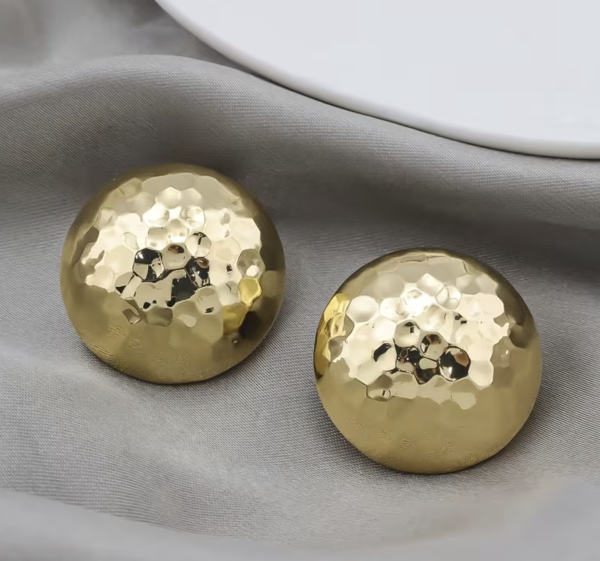 Сережки Tierra Luna "Gold Lunar Surface"