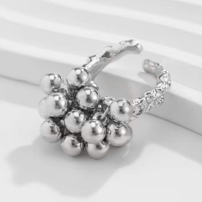 Каблучка Tierra Luna "Silver Gilded Bubble"