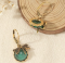 Сережки Tierra Luna “Dragonfly Green”