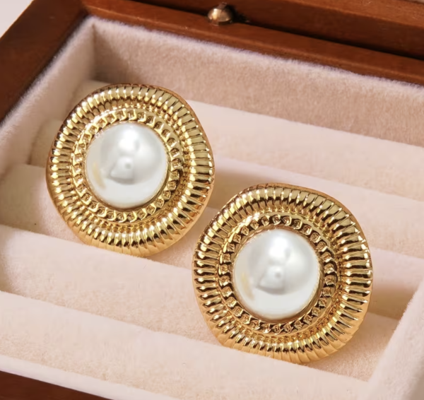 Сережки Tierra Luna “Royal White Noir”
