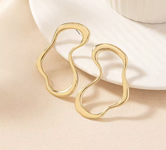 Сережки Tierra Luna “Gold Amorphous”
