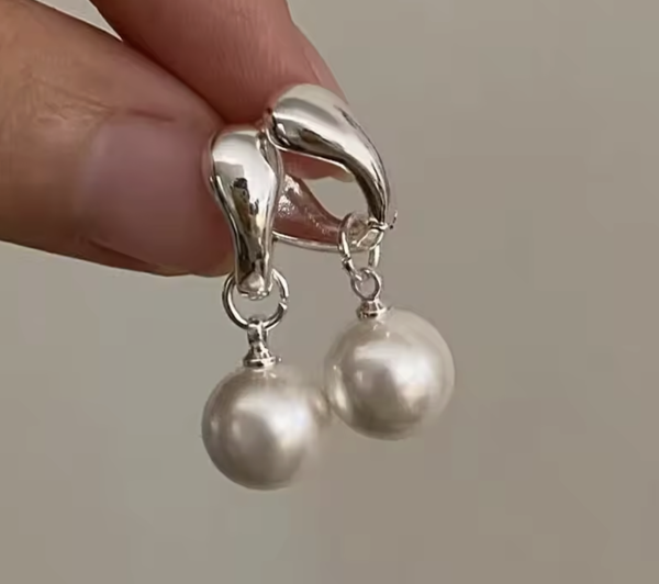 Сережки Tierra Luna "Minimal Pearl"
