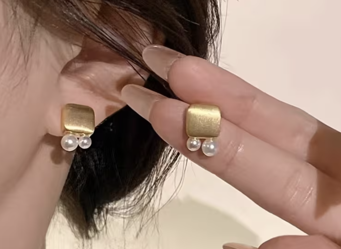 Сережки Tierra Luna “Gold Romantic Pearl”