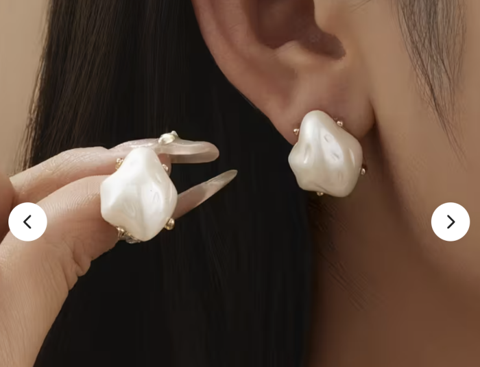 Сережки Tierra Luna "Rough Pearl"