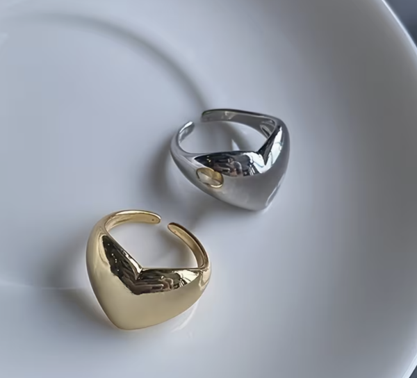 Каблучка Tierra Luna "Gold Heart Ring" (золотиста каблучка)