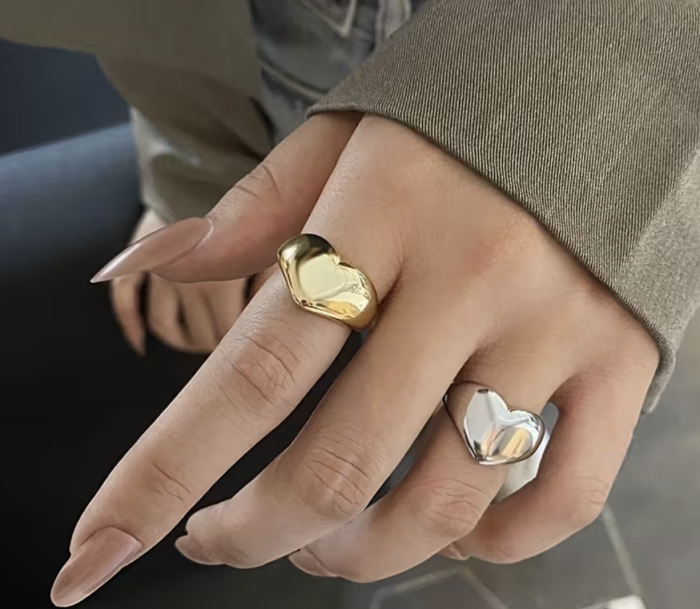Каблучка Tierra Luna "Gold Heart Ring" (золотиста каблучка)